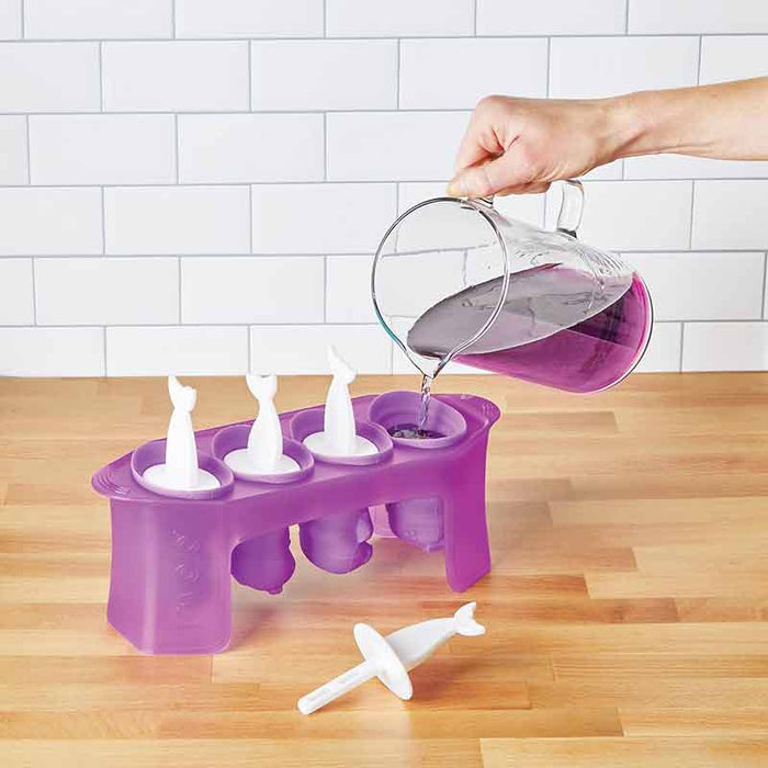 Tovolo Set of 4 Mermaid 3D Ice Pops