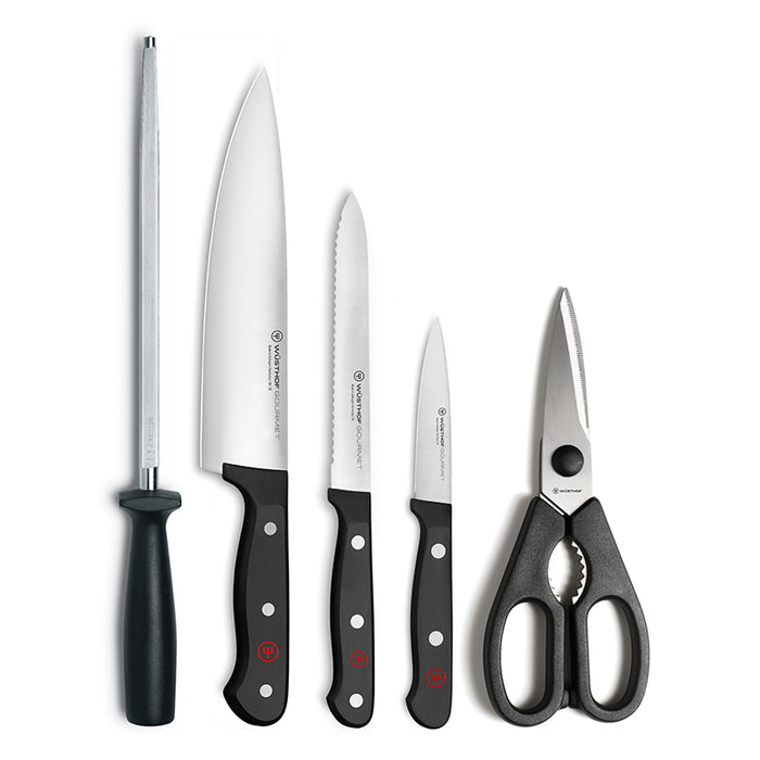Wusthof Gourmet 6 Piece Acacia Knife Block Set