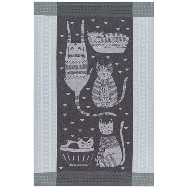Now Designs Purr Party Jacquard Towel