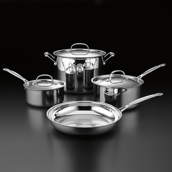 Cuisinart Chef's Classic 7 Piece Cookware Stainless Set