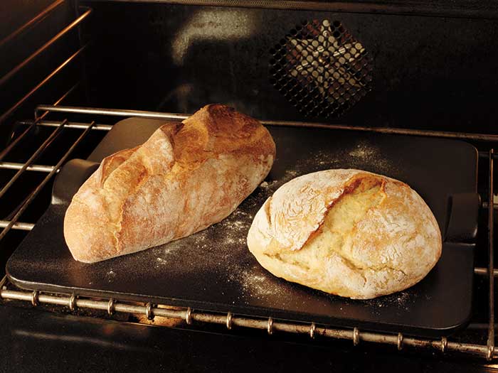 Emile Henry Flame-Top Rectangular Baking Stone Charcoal