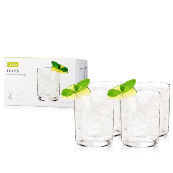 True Set of 4 Rocks Glasses