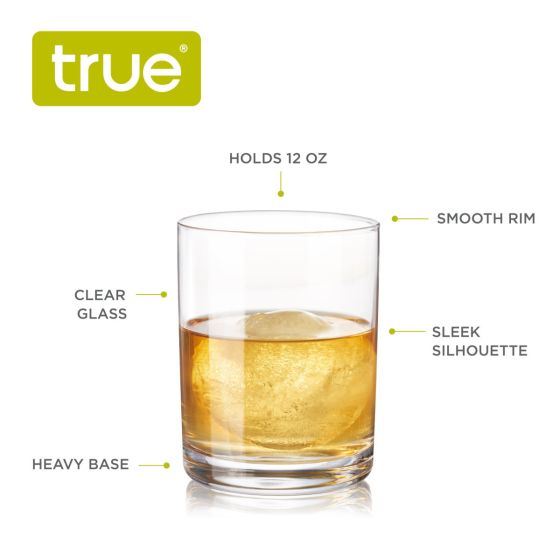 True Set of 4 Rocks Glasses